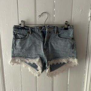 Free People denim shorts